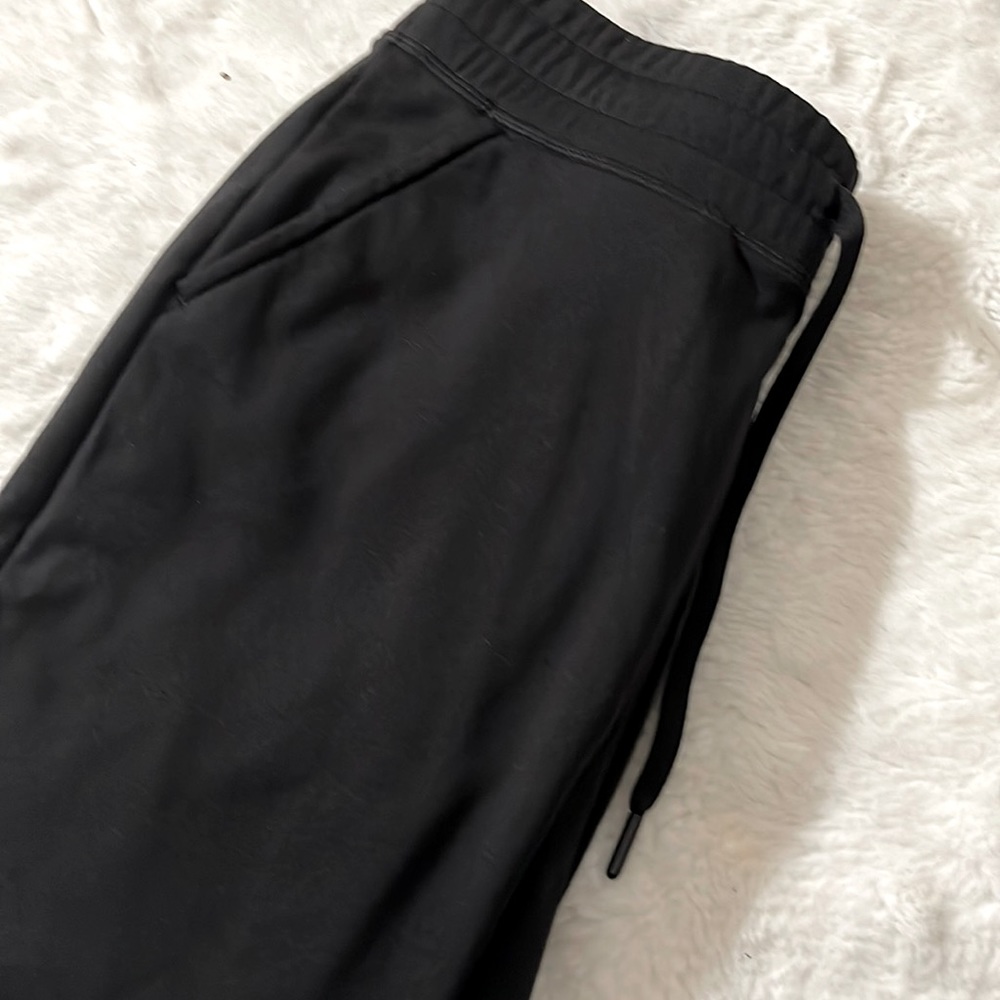 Plain black sweatpants